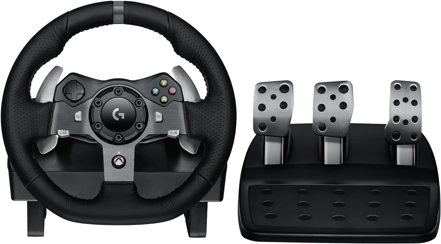 [R$1.427,00] Volante Logitech G920 Driving Force e Pedais com Force Feedback para Xbox Series X|S, Xbox One, PC, Mac