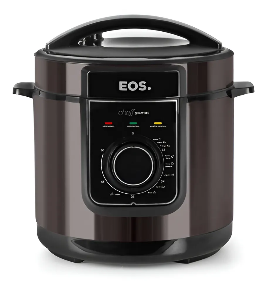 [R$239,00] Panela de Pressão Elétrica 5L EOS Multicooker Titanium EPP50MT