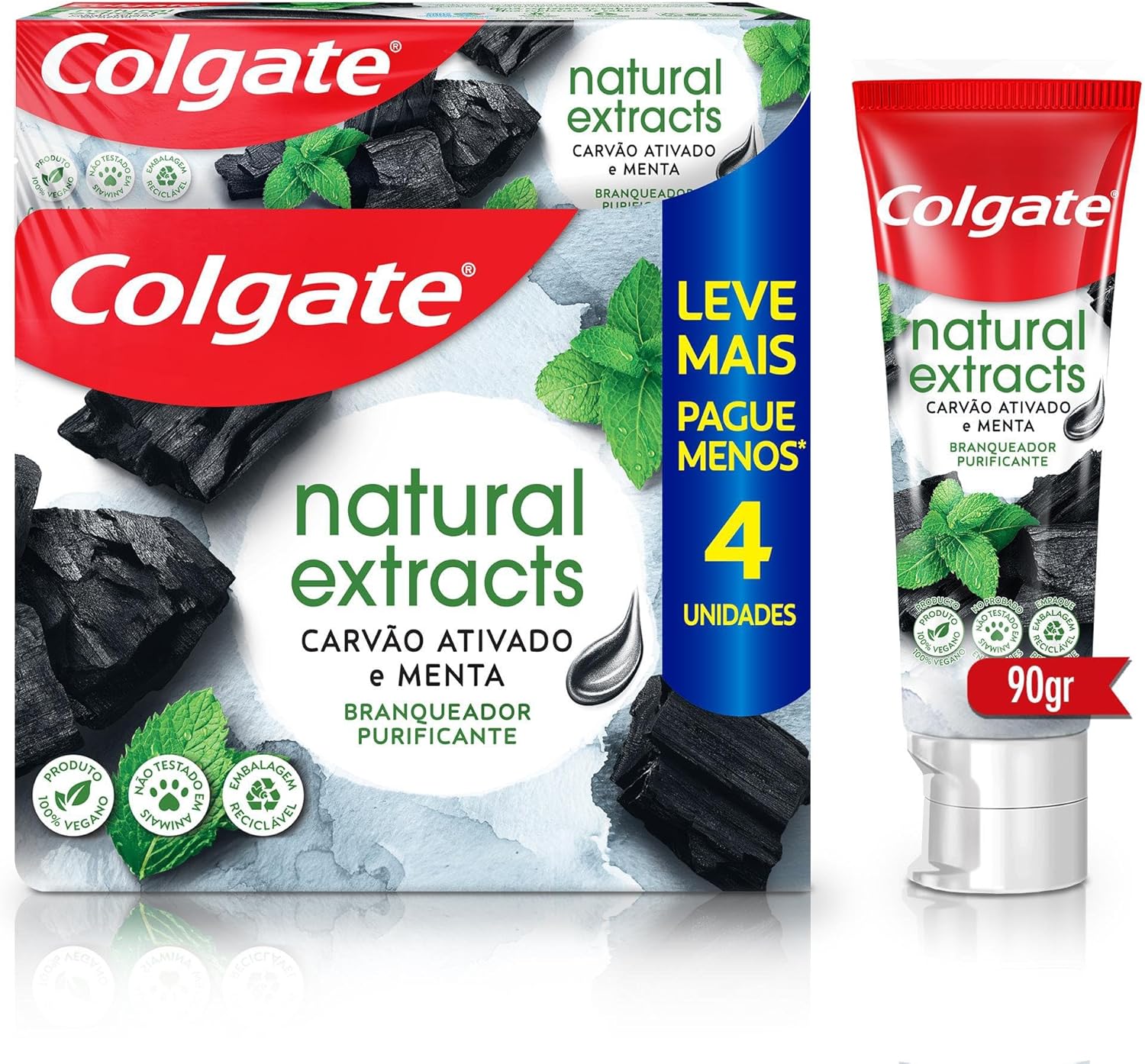[R$19,99] Colgate Creme Dental Natural Extracts Carvão Ativado