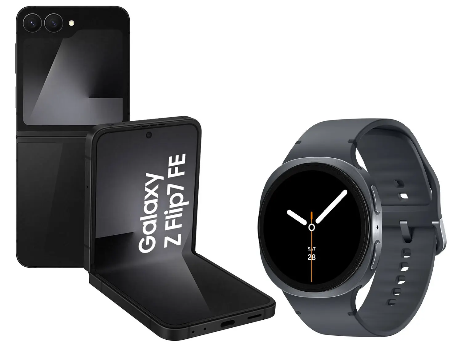 [R$4.008] Smartphone Samsung Galaxy Z Flip7 FE + Smartwatch Galaxy Watch8 Grafite
