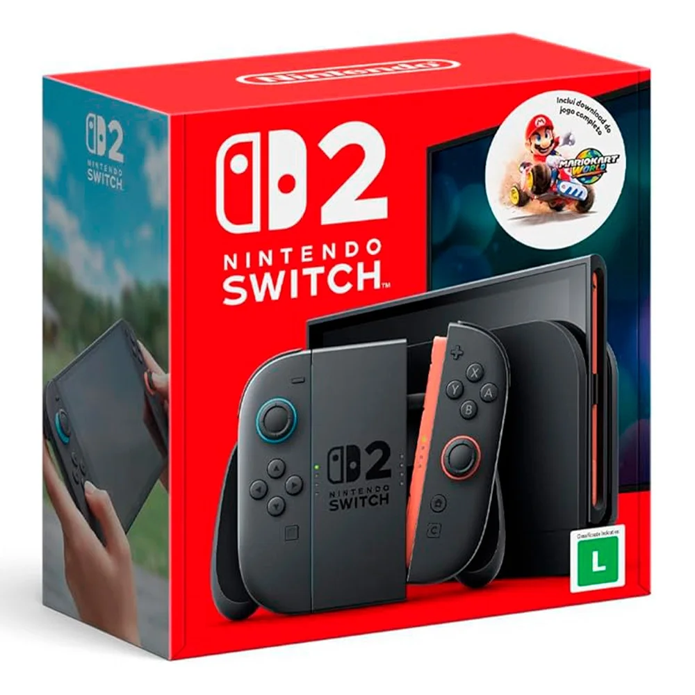 [R$3.998,00] Console Nintendo Switch 2 + Jogo Digital Mario Kart World