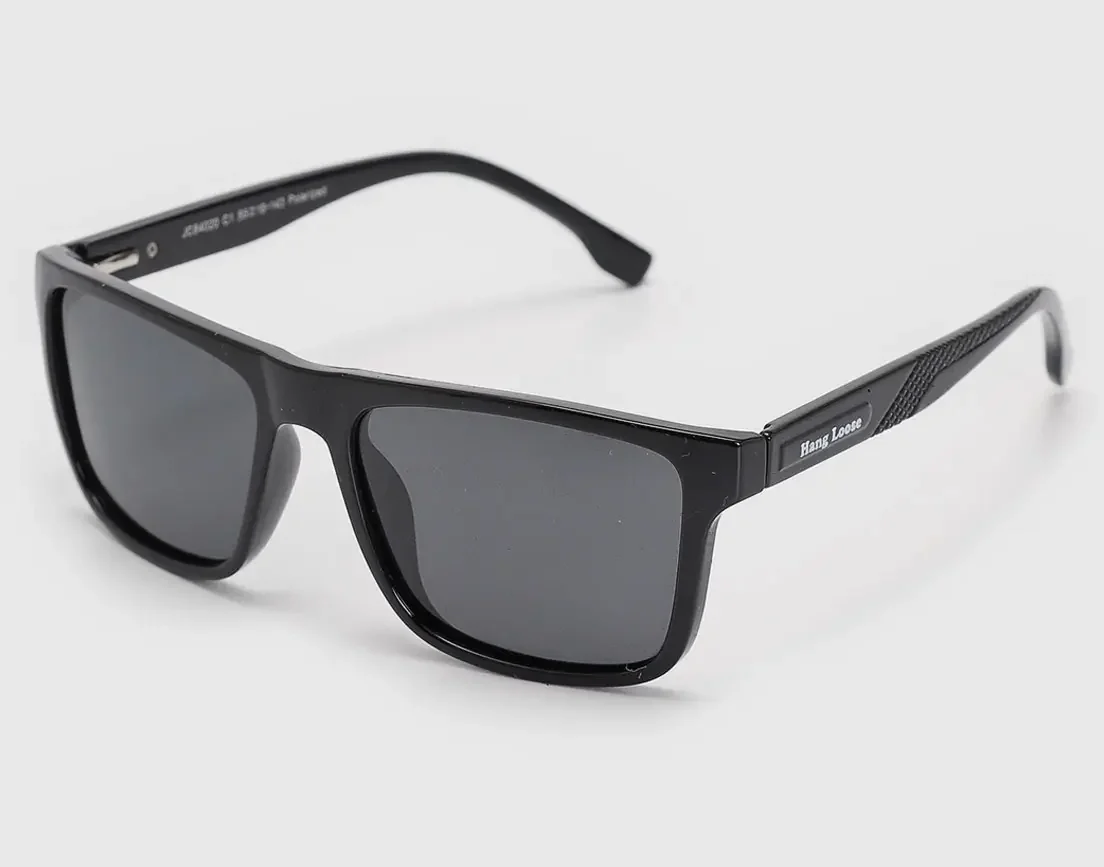 [R$89,99] Óculos Unissex Hang Loose Polarized Retangular Preto